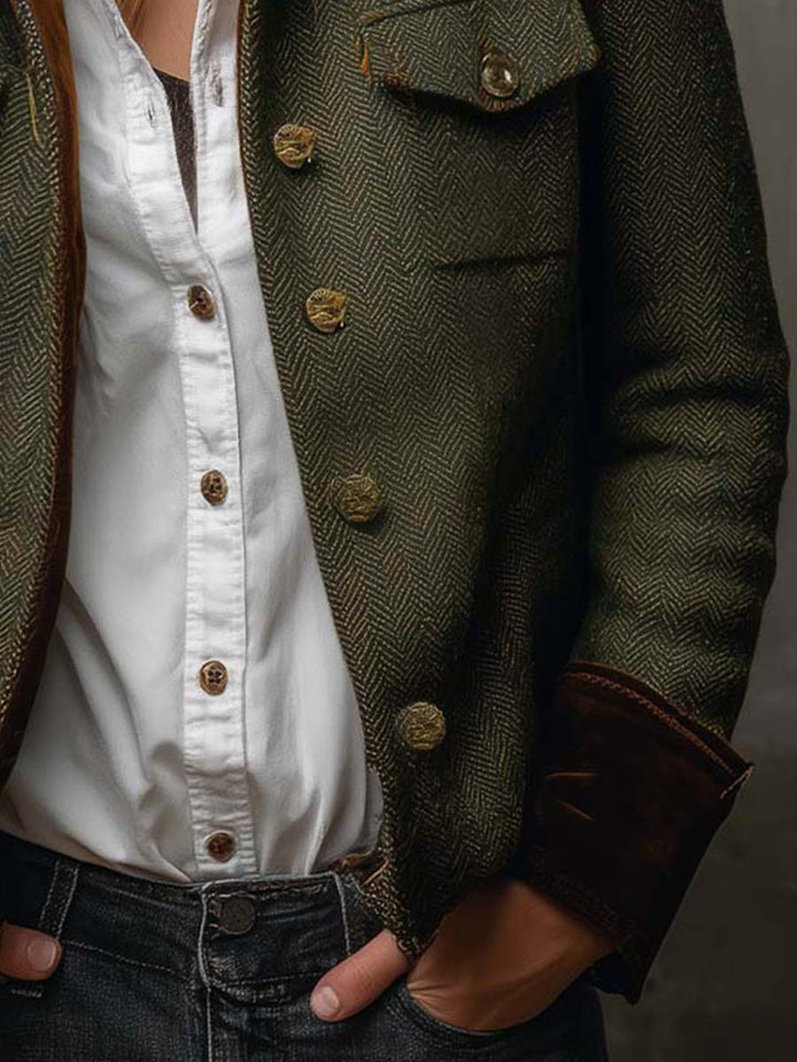 Romina | Heritage Herringbone Jacket
