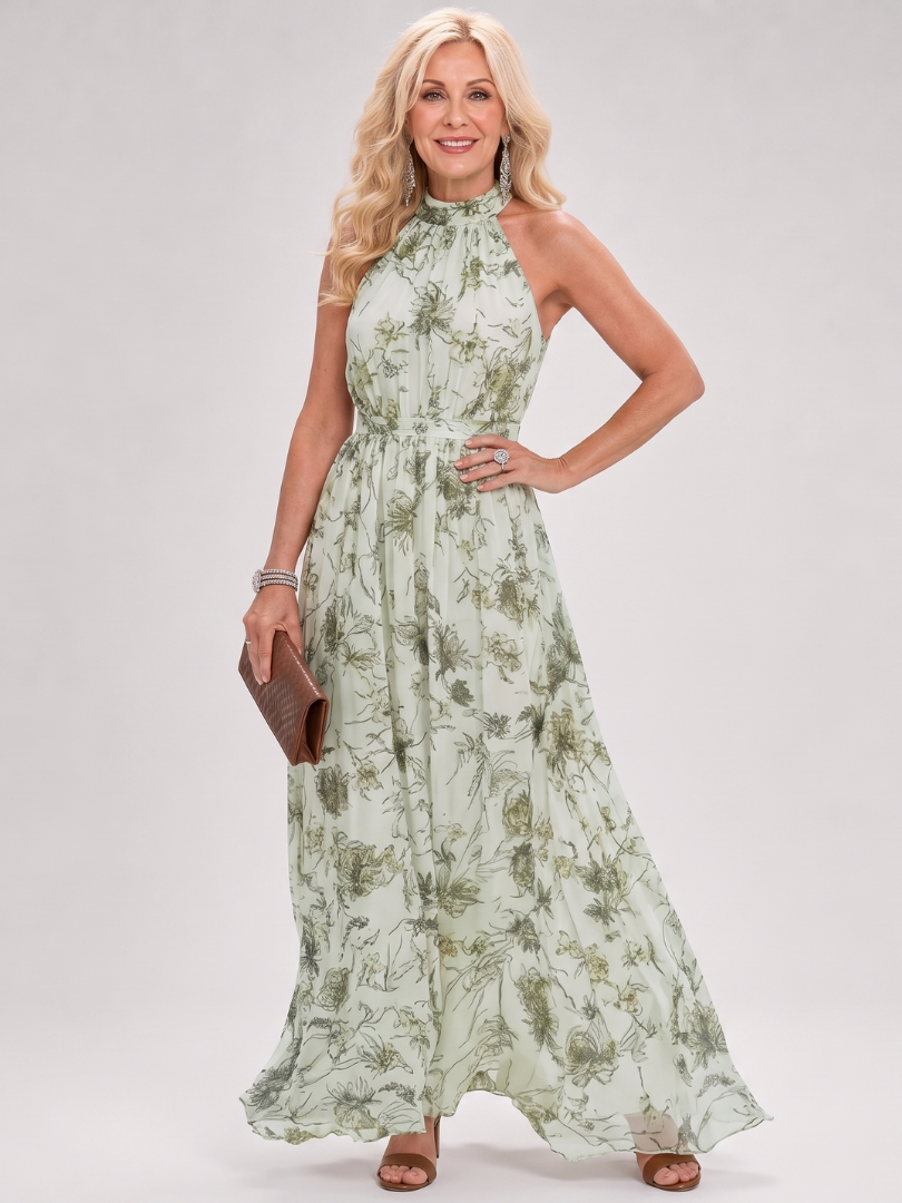 Guinevere | Midi Dress with Floral Print