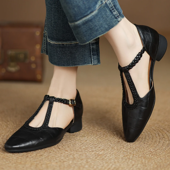 Lily | Leather Mary Janes