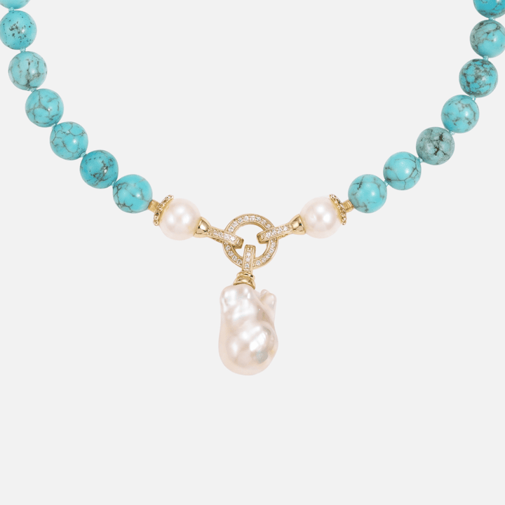 Amore | Azure Pearl Necklace