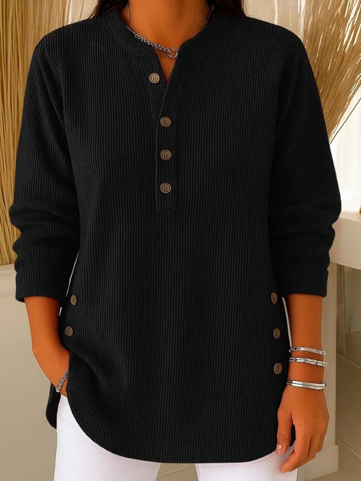 Evy | Button Henley-Tunic