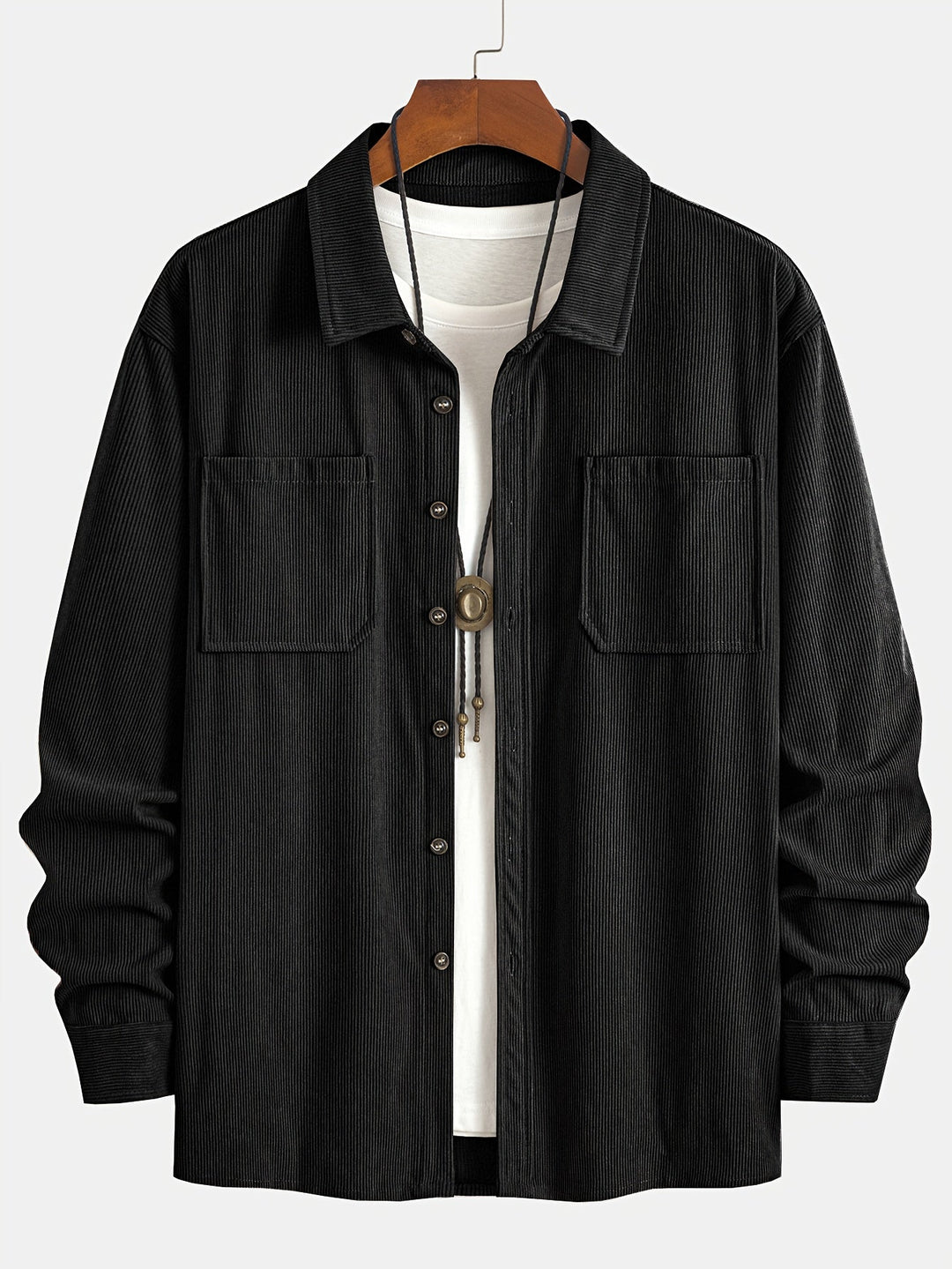 Brandon | Ribbed Textured Overshirt