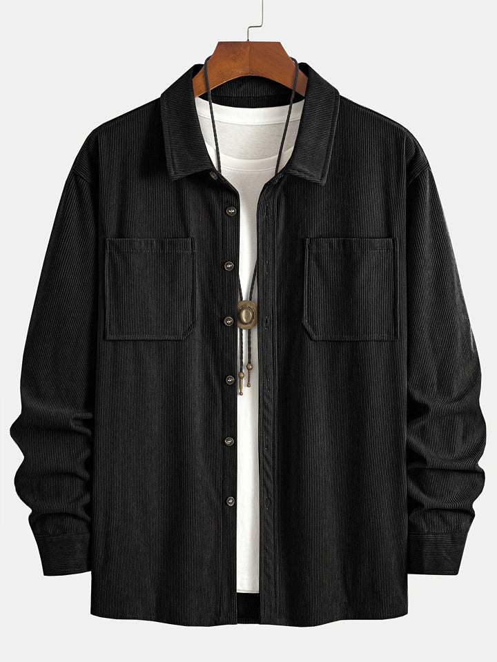 Brandon | Ribbed Textured Overshirt