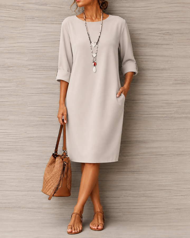 Olga | Tummy-Contouring Midi Dress
