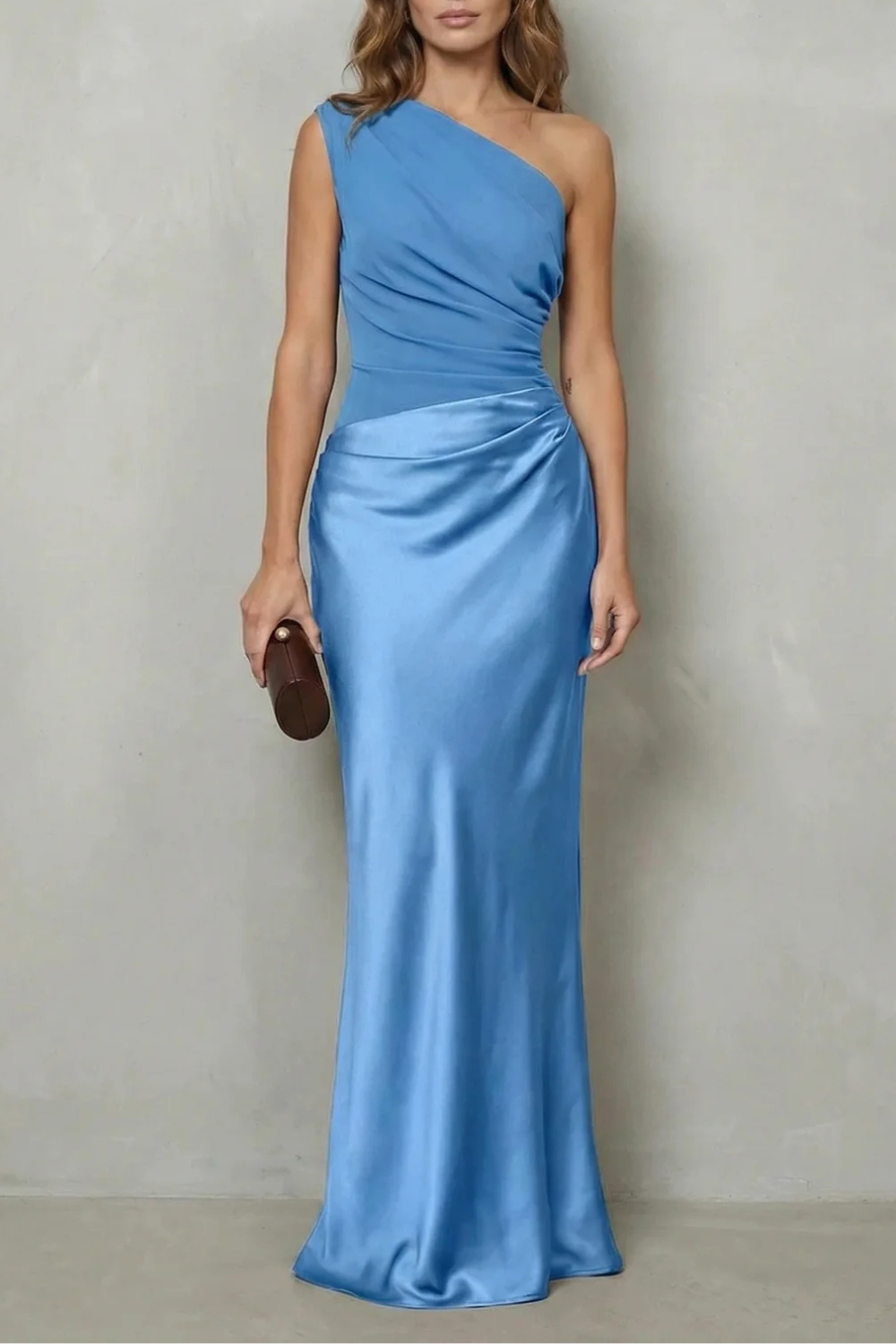 Sophia | Asymmetric Satin Dress