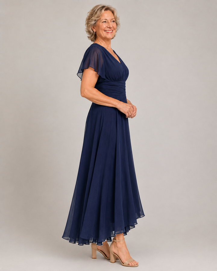 Yelena | V-Neck A-Line Dress