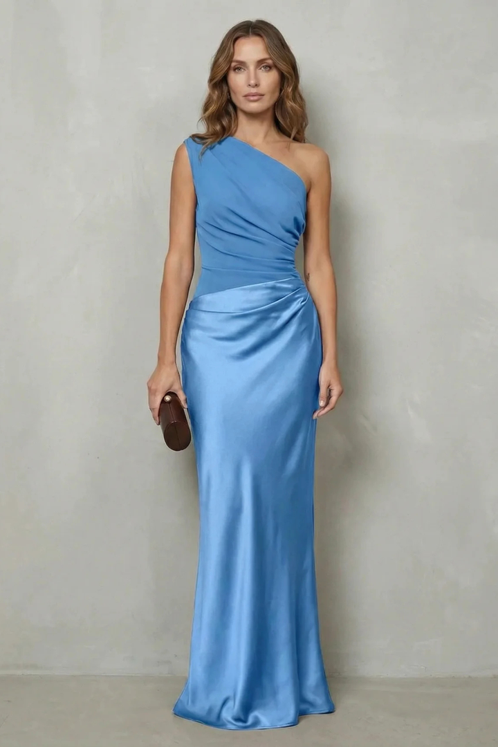 Sophia | Asymmetric Satin Dress