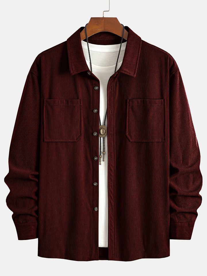 Brandon | Ribbed Textured Overshirt