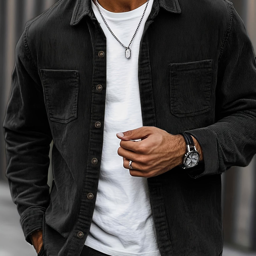 Brandon | Ribbed Textured Overshirt