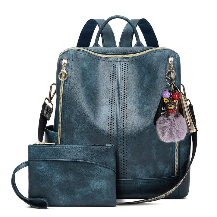 Mara | Luxury Leather 2-in-1 Convertible Backpack + Free Pouch