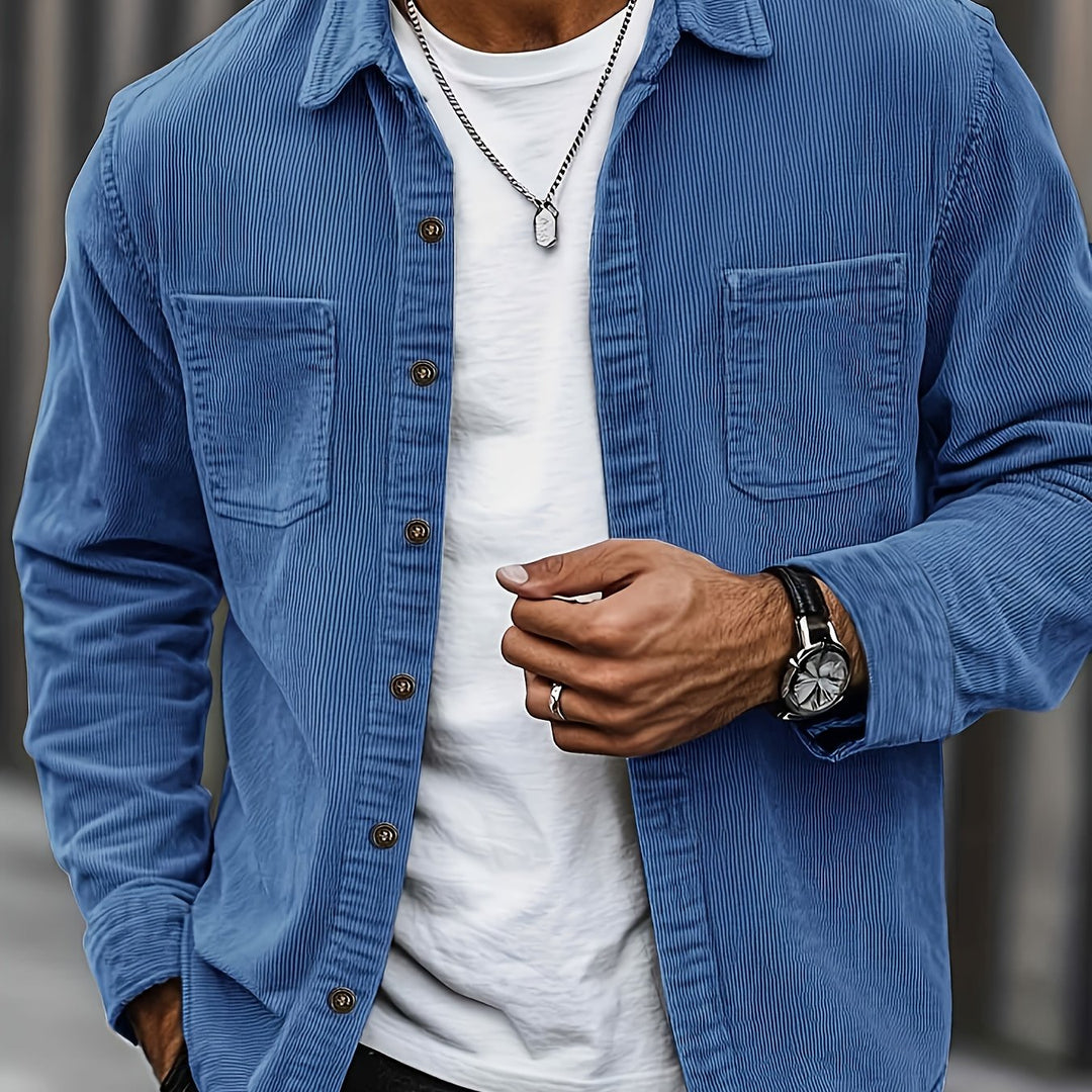 Brandon | Ribbed Textured Overshirt