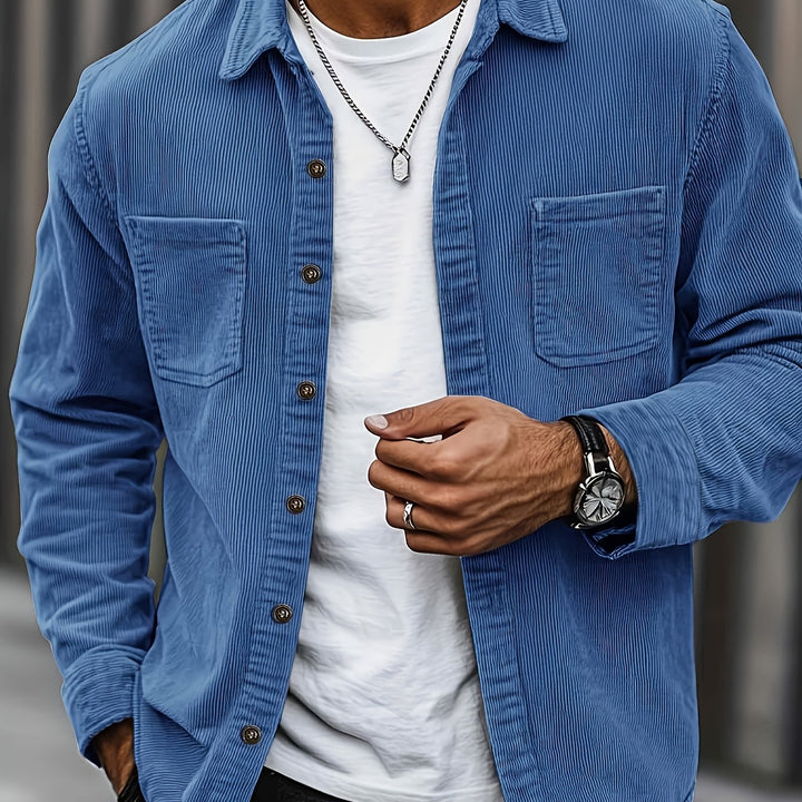 Brandon | Ribbed Textured Overshirt