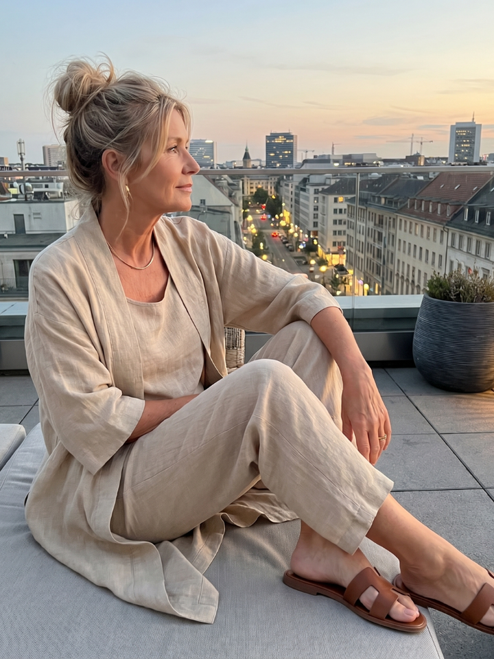 Yael | Three Piece Relaxed Top Pant Set