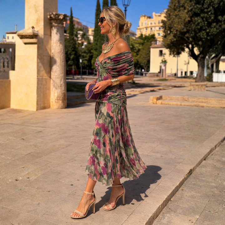 Marita | Off-Shoulder Maxi Dress