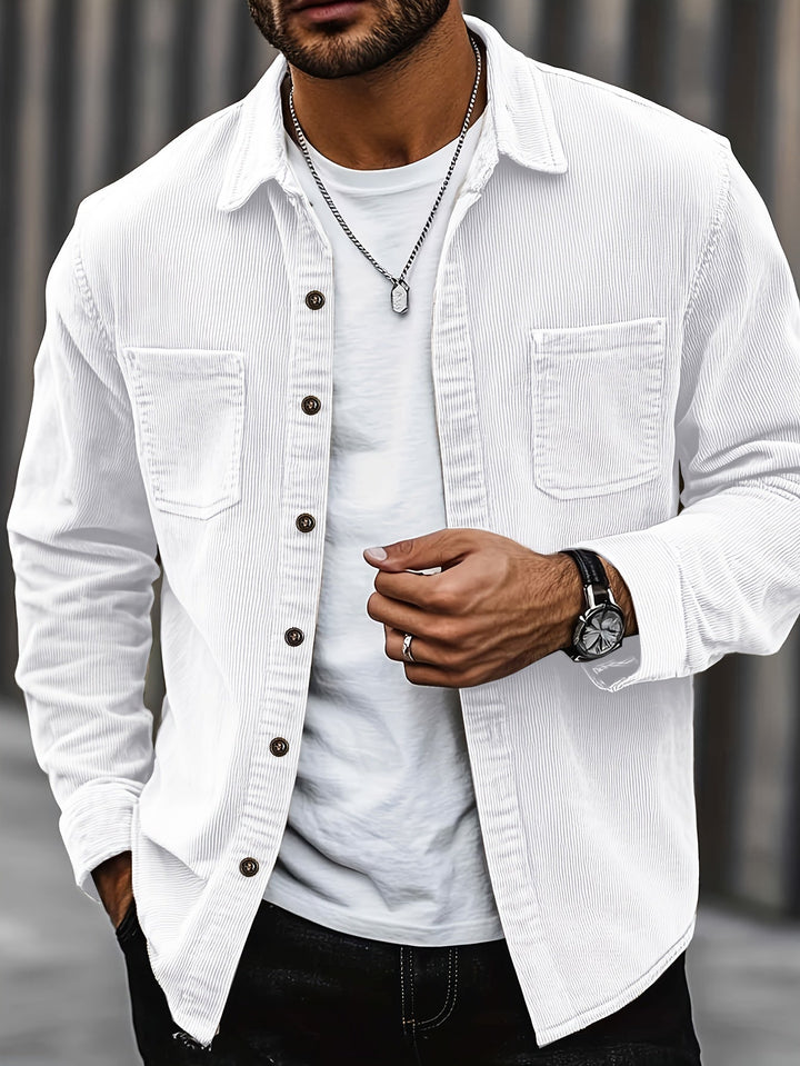 Brandon | Ribbed Textured Overshirt