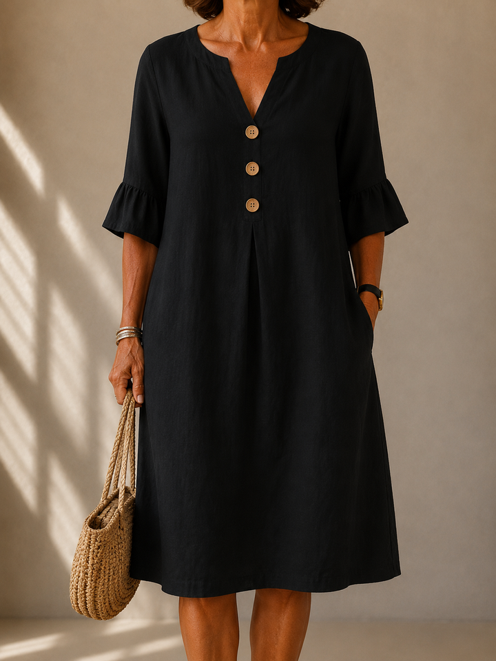 Sylvia | Button Dress