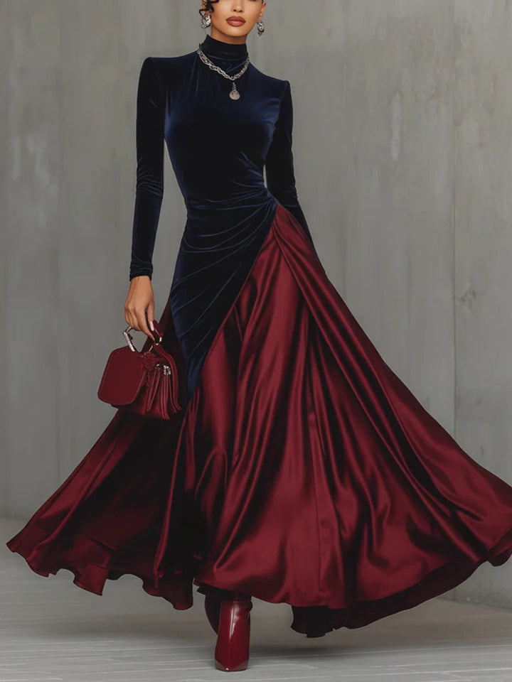 Lucrèce | Two-Tone Long Dress