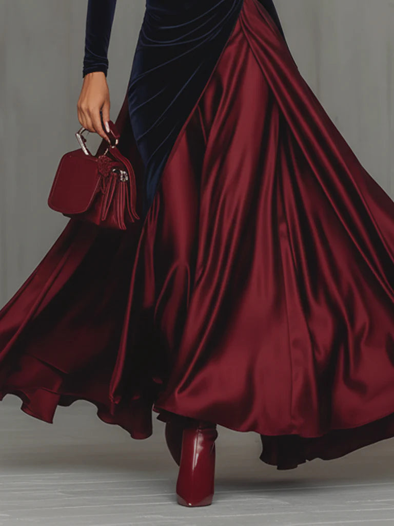 Lucrèce | Two-Tone Long Dress