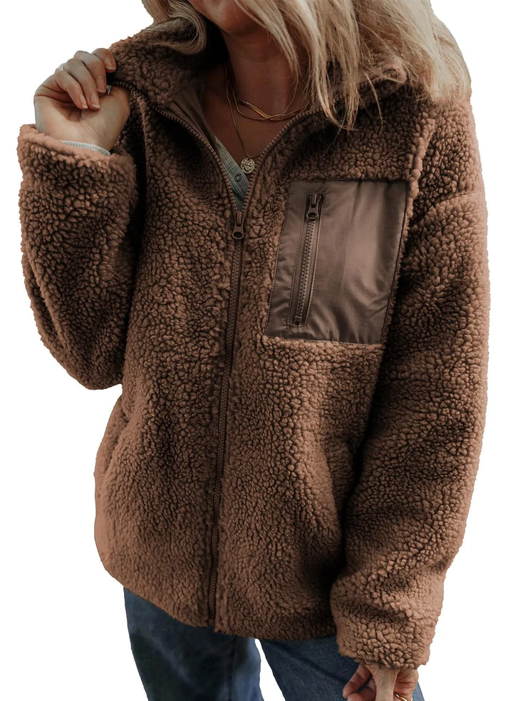 Anastasia |  Teddy Full Zipper Fleece Jacket