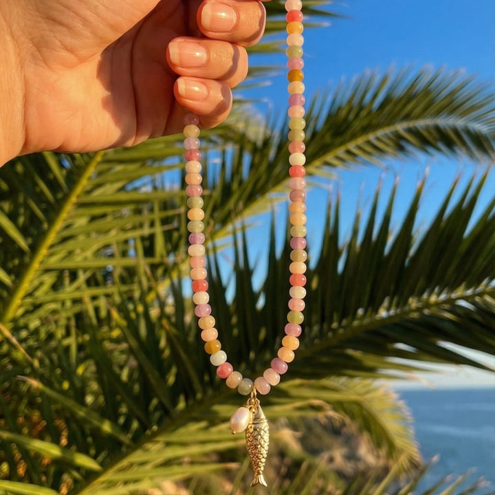 Vannie | Candy Bead Fish Necklace