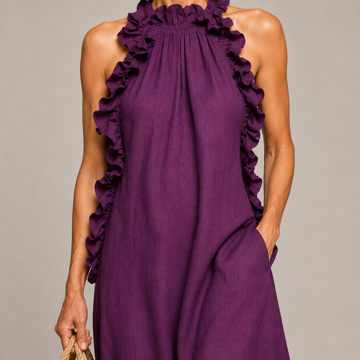 Aurelia | Soft Ruffle Statement Maxi Dress