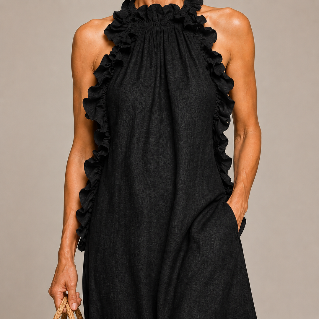Ariella | Soft Ruffle Statement Maxi Dress