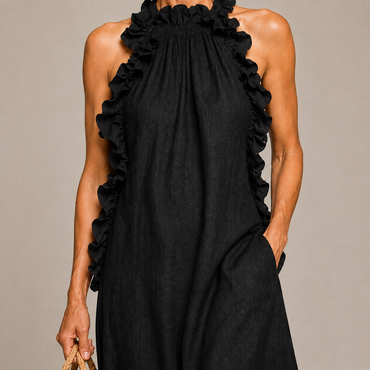 Ariella | Soft Ruffle Statement Maxi Dress