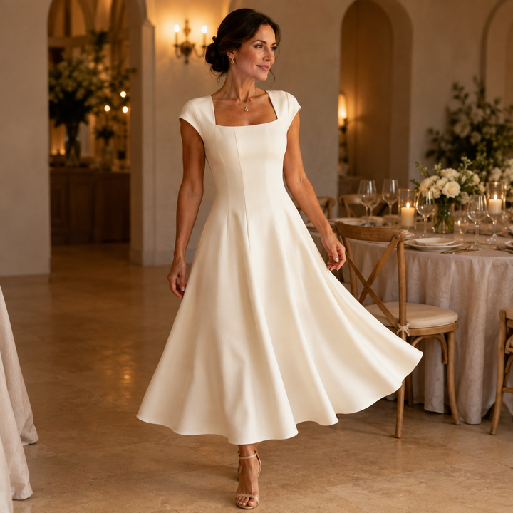 Wiveca | The Square-Neck Dress That Gives You A Waist