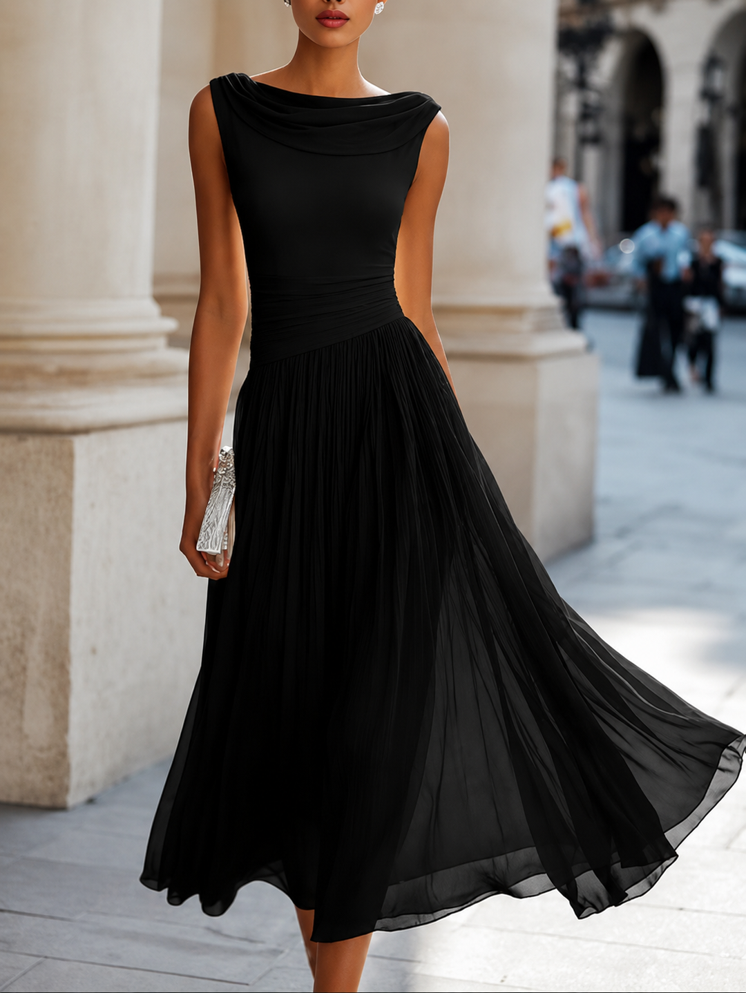 Lovi | Pleated Midi Dress