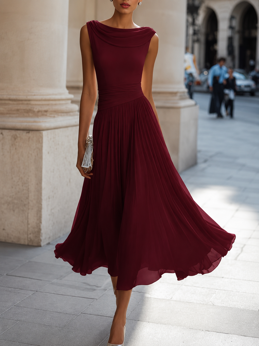 Lovi | Pleated Midi Dress