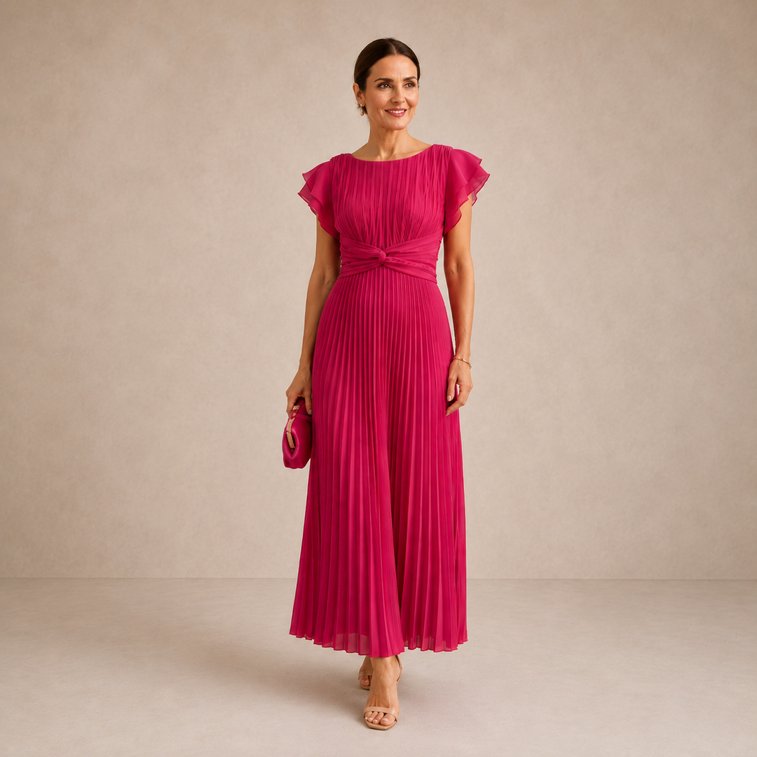 Elvena | Tie-Front Midi Dress