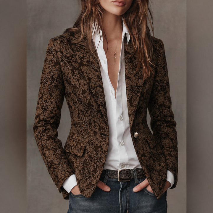 Laurina | Fitted Jacquard Blazer