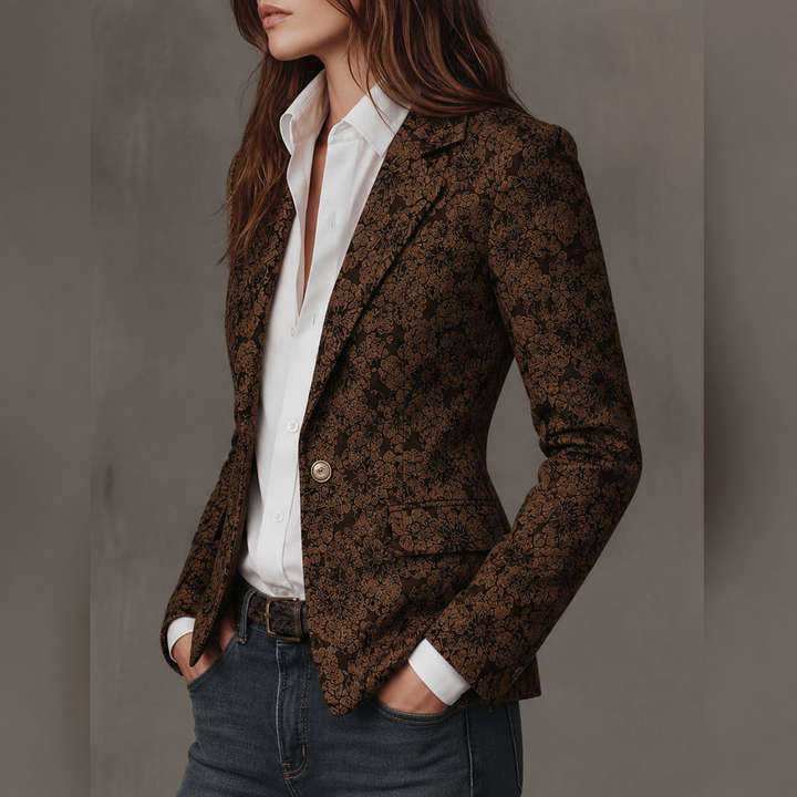 Laurina | Fitted Jacquard Blazer