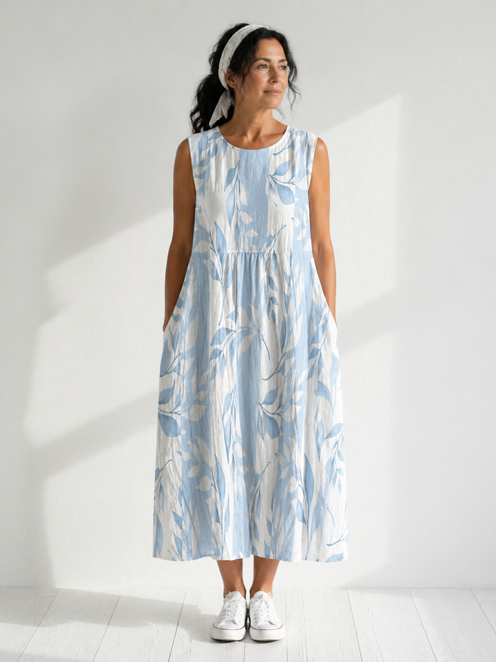 Joy Leafy Midi Dress