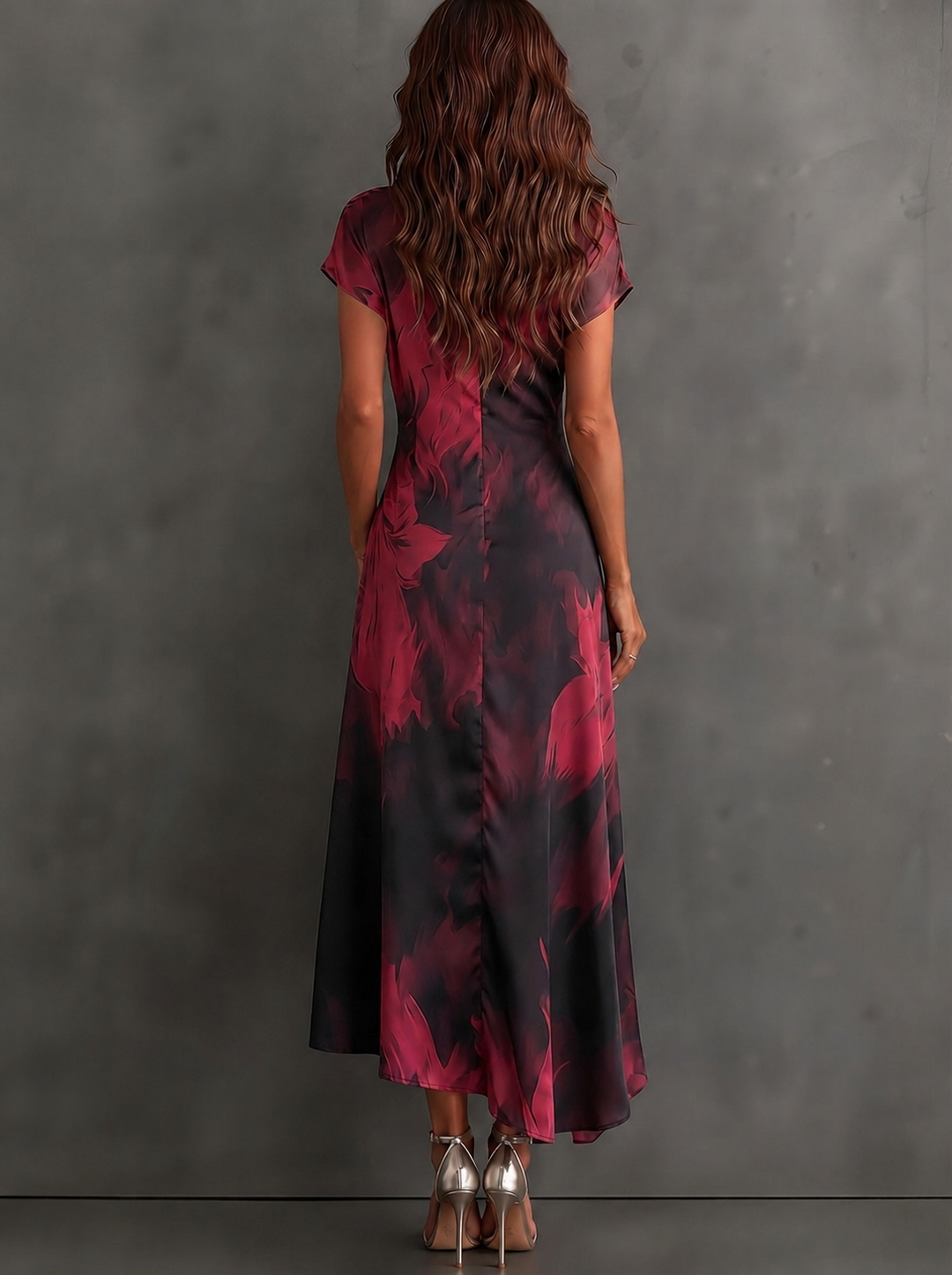 Miriam | Midi dress with a wrap style and V-neck