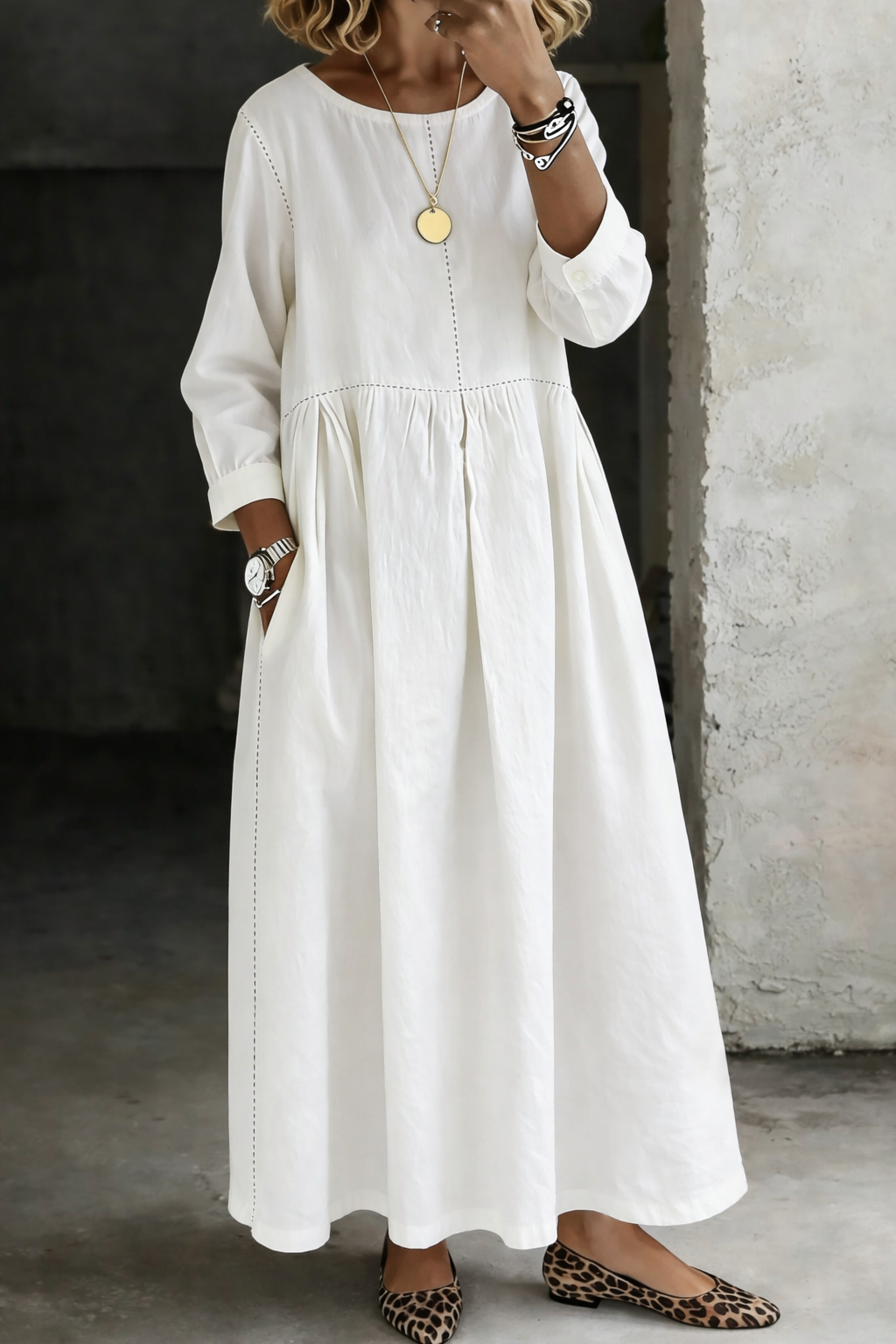 Avy | Vintage Denim Maxi Dress