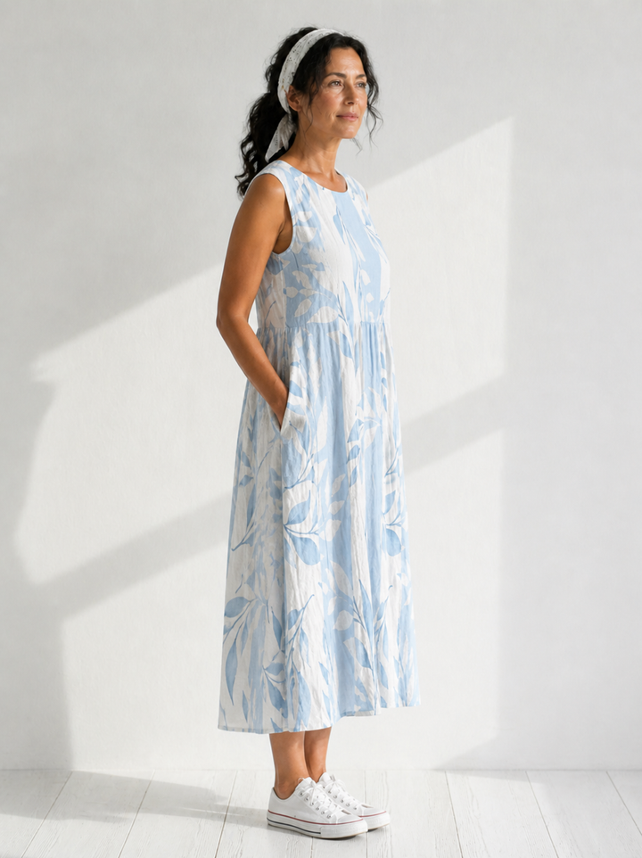 Joy Leafy Midi Dress