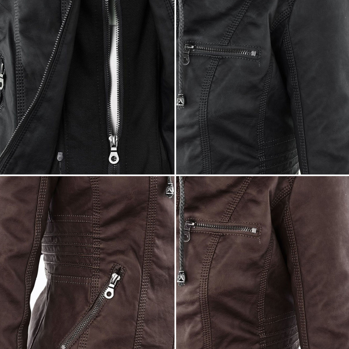 Callista | Hooded Moto Jacket