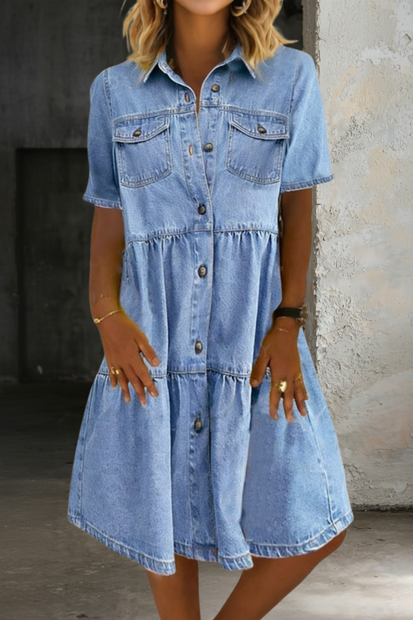 Sofía | Elegant Casual Denim Dress