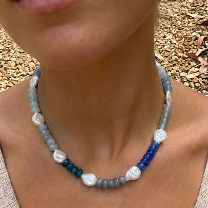 Sarah | Stone Beaded Necklace
