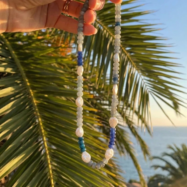 Sarah | Stone Beaded Necklace