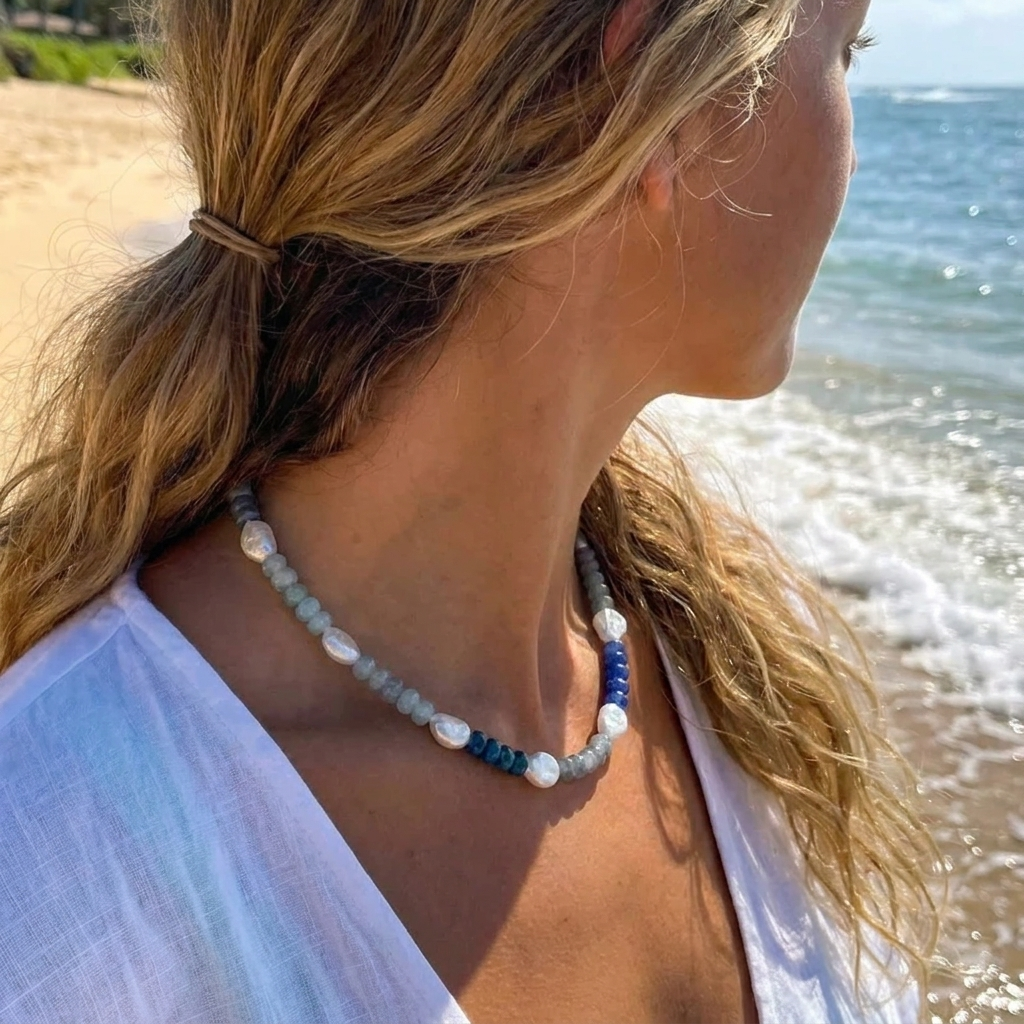 Sarah | Stone Beaded Necklace