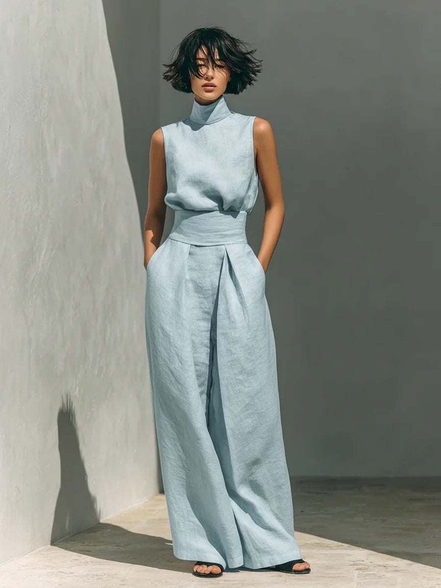 Joana | Elegant Cotton and Linen Set