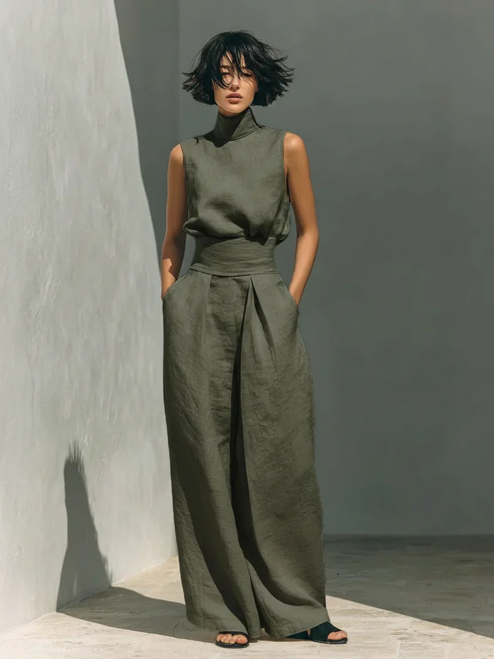Joana | Elegant Cotton and Linen Set