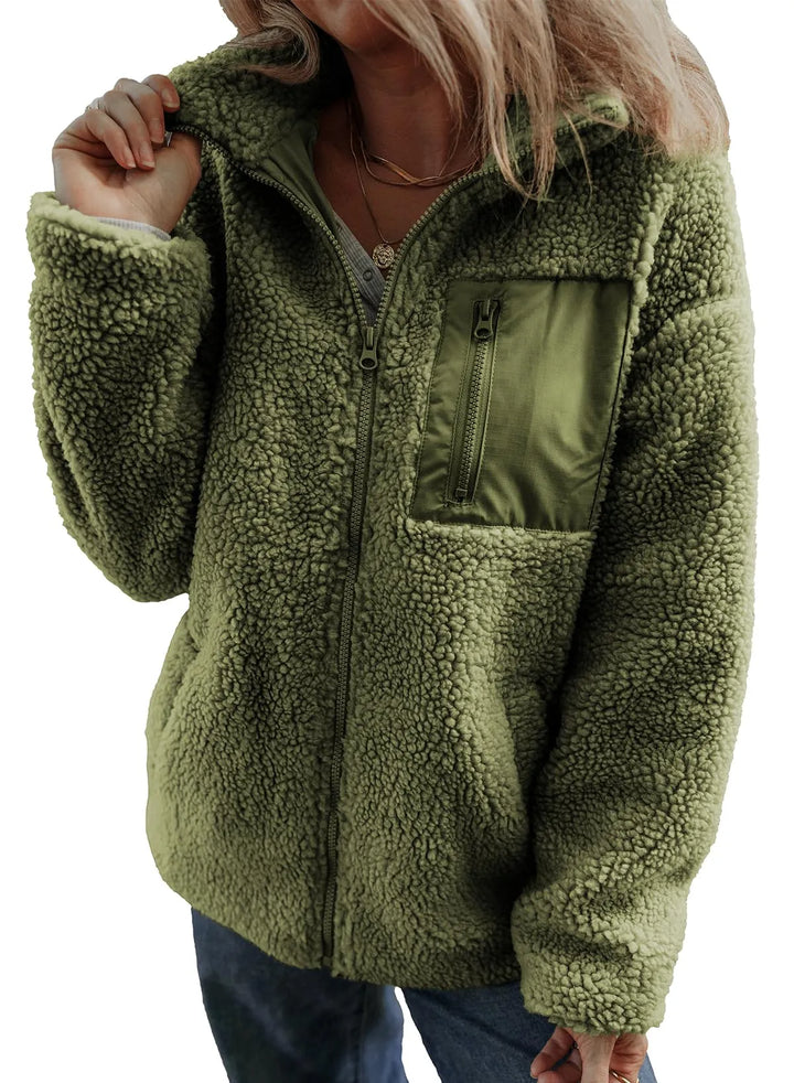 Anastasia |  Teddy Full Zipper Fleece Jacket