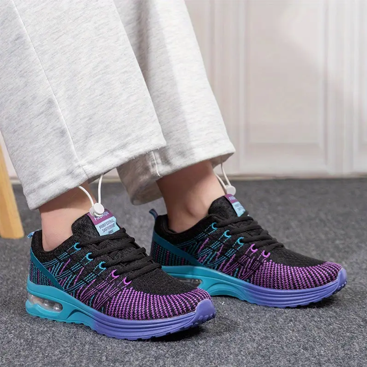 Zoey | Orthopedic Shoes in Black &amp; Purple