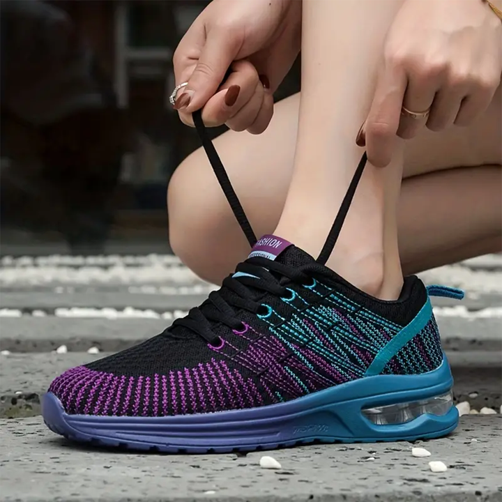 Zoey | Orthopedic Shoes in Black &amp; Purple