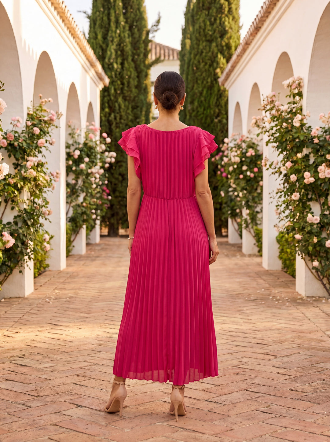 Elvena | Tie-Front Midi Dress