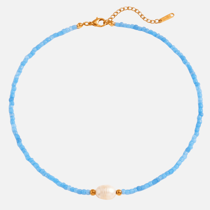 Anna | Aqua Pearl Necklace