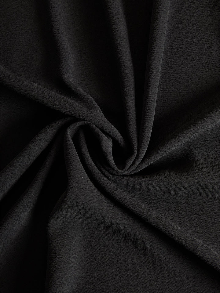 Billie | Black Chiffon Top And Wide Leg Pants Three Piece Set